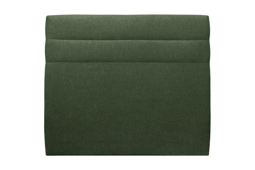 Tête de lit 200 cm Lignes - Tissu Toile Natté Vert Kaki