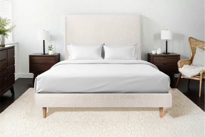 Sommier Tapissier 160x200 cm - H29 cm - Bouclette - Beige clair