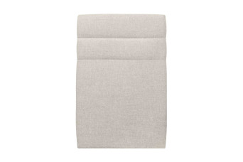 Tête de lit 90 cm Lignes - Tissu Toile Natté Beige Clair