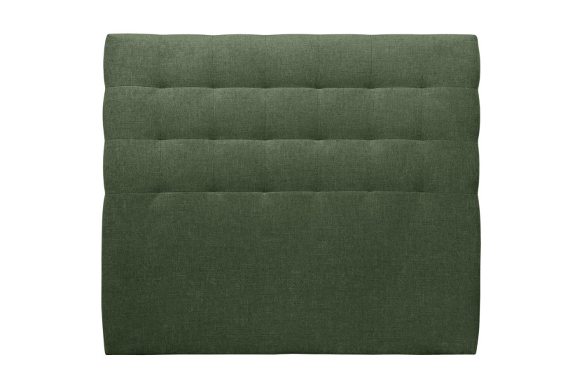 Tête de lit 180 cm Capitonnée - Tissu Toile Natté Vert Kaki
