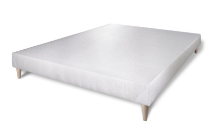 Ensemble Matelas Sommier 180x200 cm - Sommier Blanc (déjà monté) - Balmoral