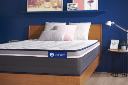 Matelas 80x190 cm Ressorts ensachés et Mémoire de forme - Actiflex Plus