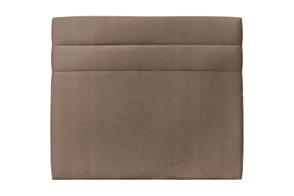 Tête de lit 140 cm Lignes - Tissu Velours Taupe