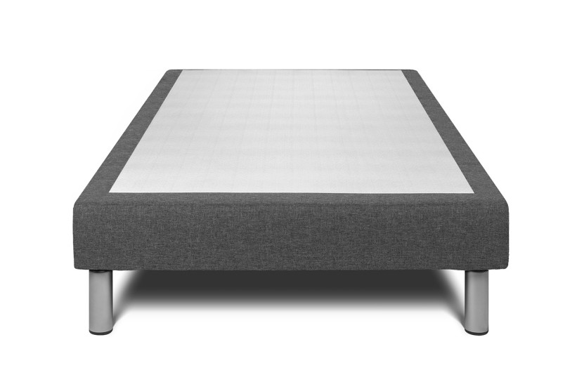 Ensemble Matelas Sommier 90x190 cm - Sommier Gris (déjà monté) - Vitalspring Recover
