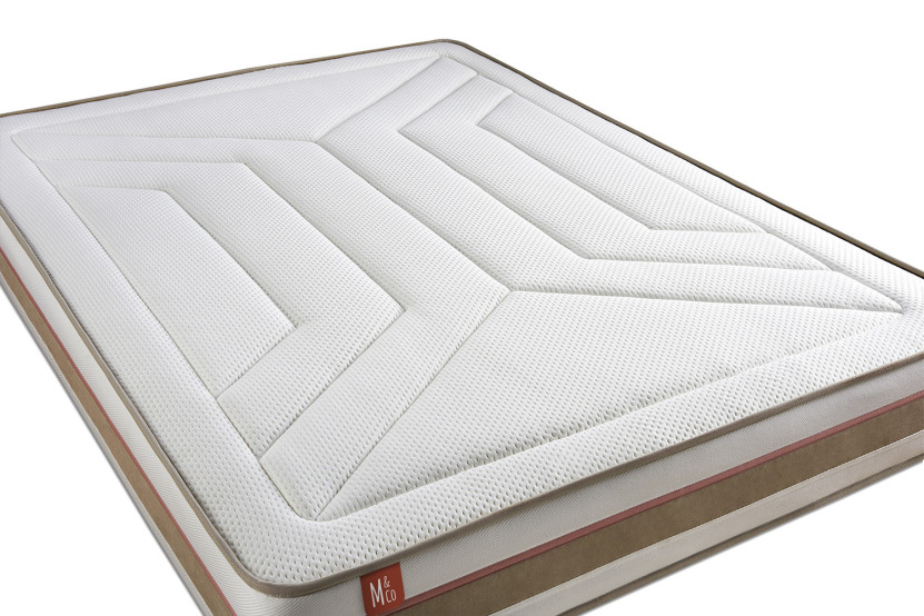 Matelas 200x200 cm Ressorts ensachés et Mémoire de forme - Le Tendre