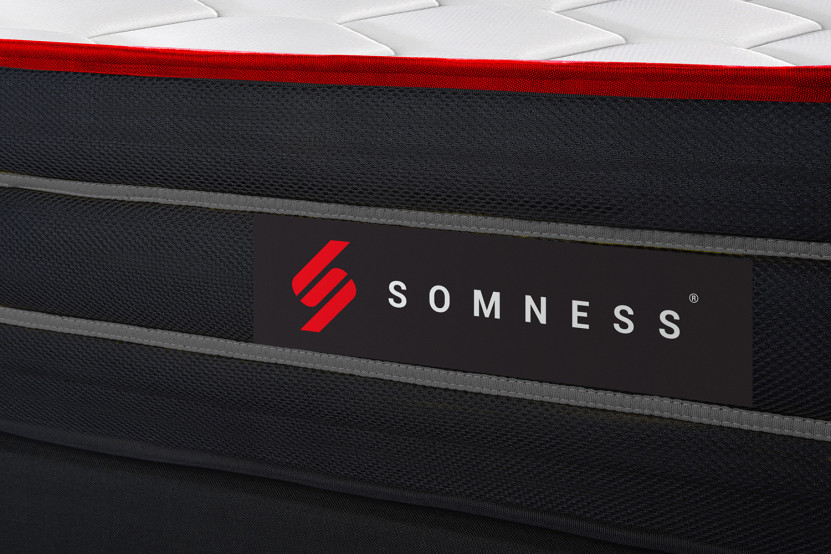 Matelas 140x200 cm Ressorts ensachés et Mémoire de forme - Boost