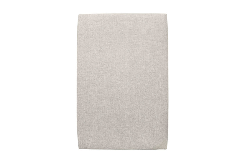 Tête de lit 90 cm Tapissée - Tissu Toile Natté Beige Clair