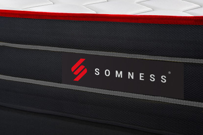 Ensemble Matelas Sommier 140x190 cm - Sommier Blanc (déjà monté) - Boost
