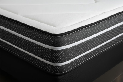 Ensemble Matelas Sommier 200x200 cm - Sommier Blanc (en kit) - Exclusive