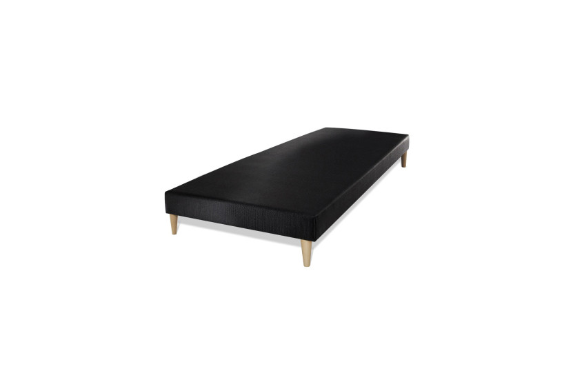 Ensemble Matelas Sommier 80x200 cm - Sommier Noir (déjà monté) - George V