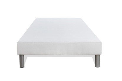Ensemble Matelas Sommier 90x200 cm - Sommier Blanc (déjà monté) - Boost