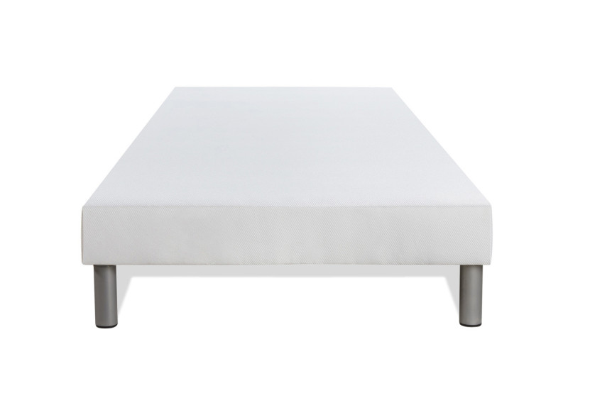 Ensemble Matelas Sommier 90x200 cm - Sommier Blanc (déjà monté) - Boost