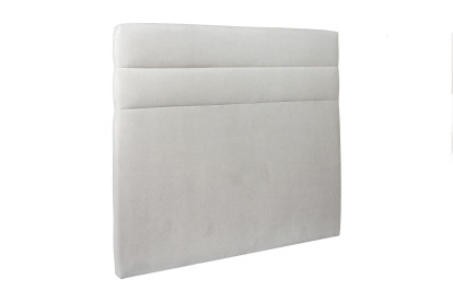 Lit 180x200 cm - Sommier à lattes H29 cm + tête de lit à lignes - Tissu Velours Gris Clair