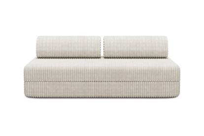 Canapé 3 places convertible et modulable - Velours côtelé XL Blanc
