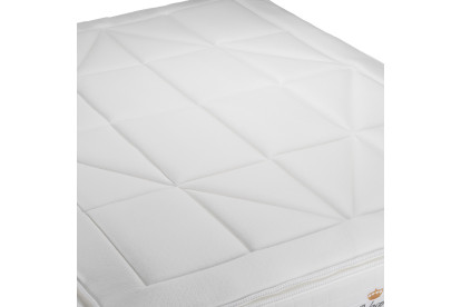 Pack lit complet 160x200 cm - Matelas + Sommier Blanc + 2 oreillers + Couette - George V