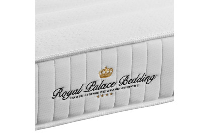 Ensemble Matelas Sommier 130x190 cm - Sommier Noir (en kit) - Nottingham