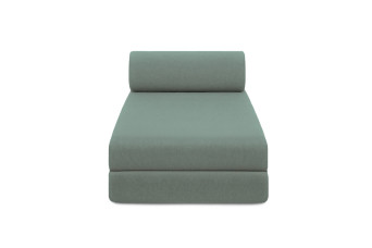 Méridienne convertible et modulable - Tissu lisse - Vert