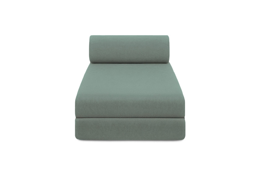 Méridienne convertible et modulable - Tissu lisse - Vert