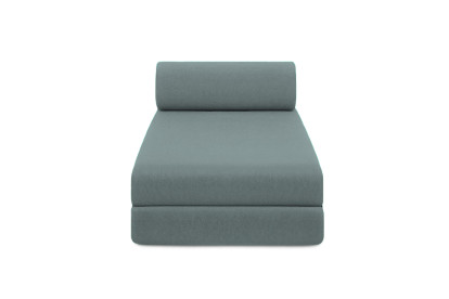 Canapé d'angle 5 places - 2 modules convertibles : Canapé 2 places + Méridienne - Tissu lisse Vert