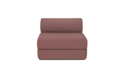 Fauteuil convertible et modulable - Velours côtelé Rose