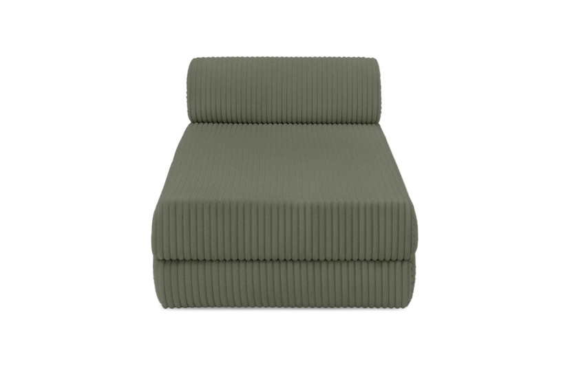 Canapé d'angle convertible 6 places - Velours côtelé XL - Vert