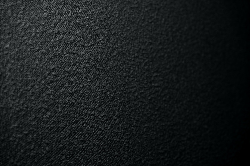 Lit 2x80x200 cm avec Tête de lit tapissée - Tissu Bouclette Noir