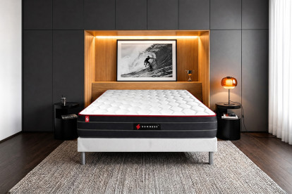 Matelas 180x200 cm Ressorts ensachés et Mémoire de forme - Boost