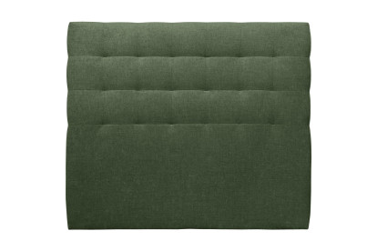 Tête de lit 135 cm Capitonnée - Tissu Toile Natté Vert Kaki