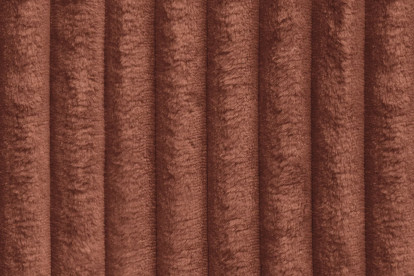 Canapé d'angle 6 places - 3 modules convertibles : Canapé 3 places + Fauteuil + Pouf - Velours côtelé XL Terracotta