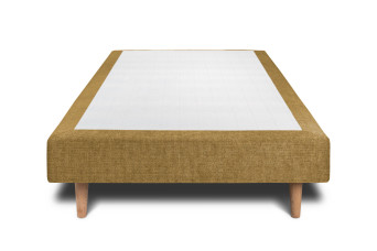 Sommier Tapissier 90x200 cm - Toile nattée  - Jaune