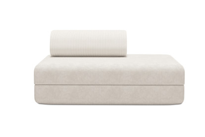 Canapé 2 places convertible et modulable - Velours côtelé Blanc