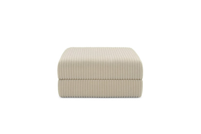 Pouf convertible et modulable - Velours côtelé XL Beige