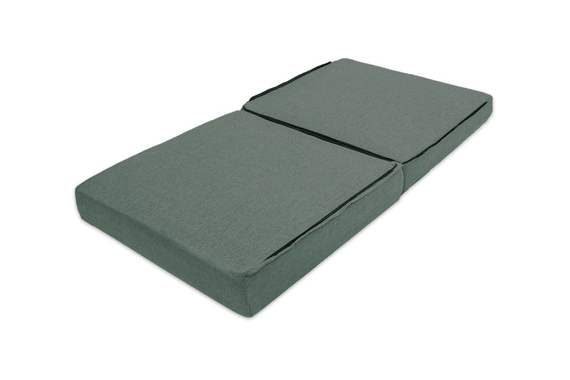 Canapé d'angle convertible 6 places - Tissu lisse - Vert