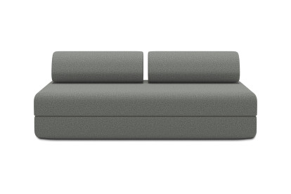 Canapé 3 places convertible et modulable - Tissu lisse Gris