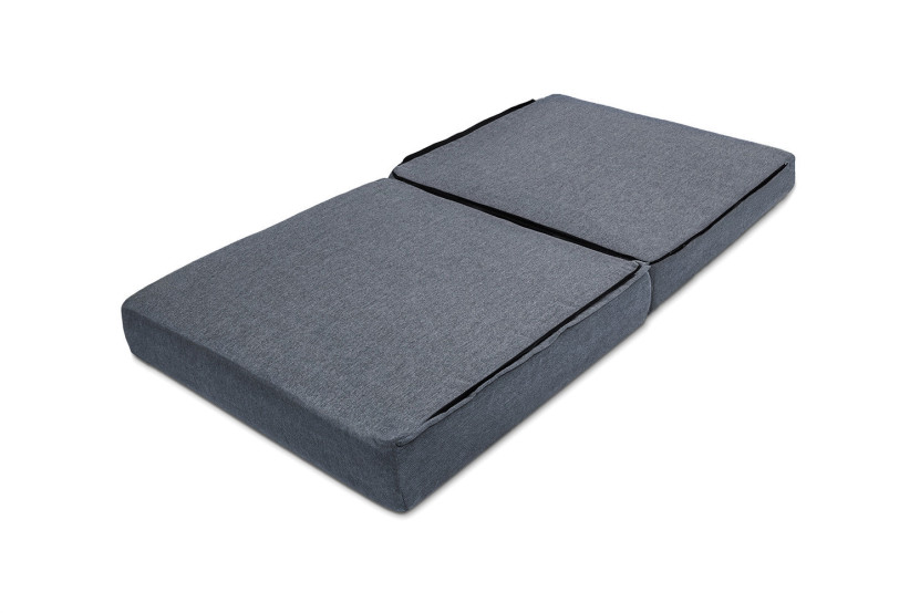Fauteuil convertible et modulable - Tissu lisse - Bleu