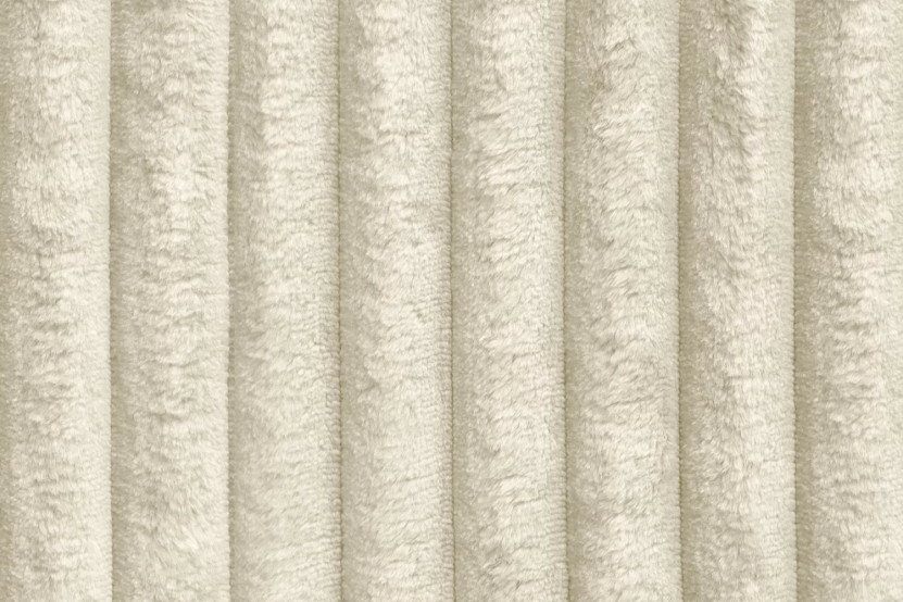 Canapé d'angle 6 places - 2 modules convertibles : Canapé 3 places + Méridienne - Velours côtelé XL Beige
