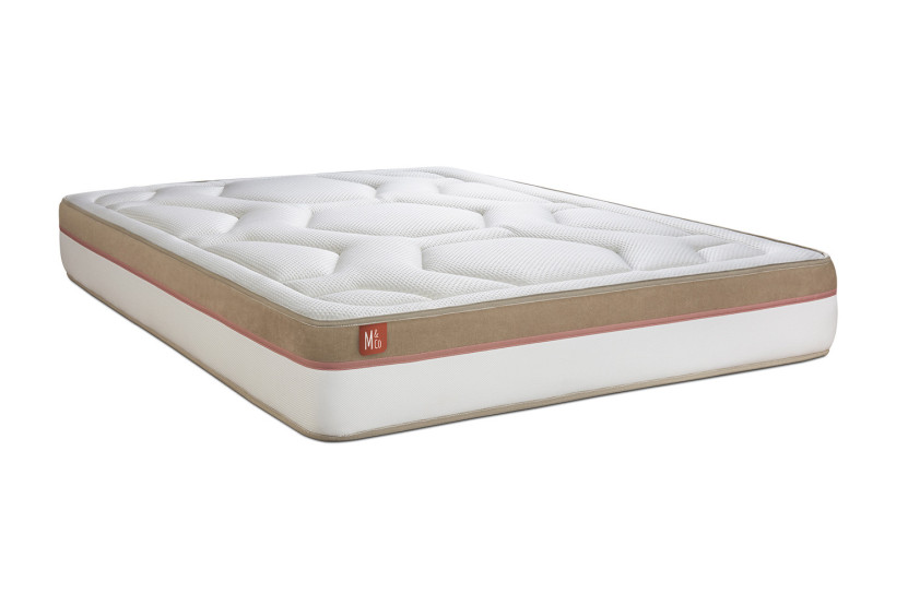 Ensemble Matelas Sommier 180x200 cm - 2 Sommiers Blanc - Le Cosy