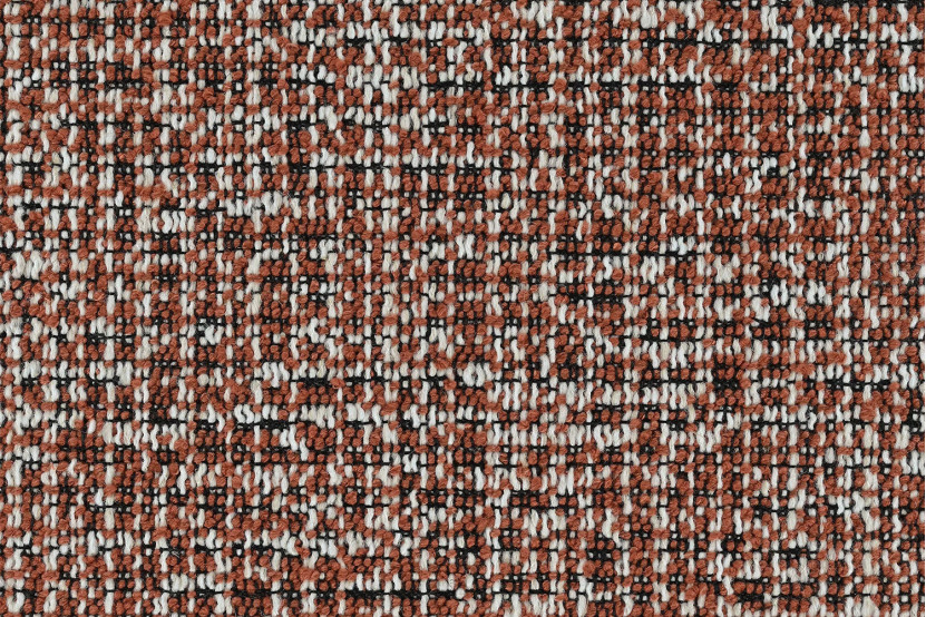 Canapé 3 places - 2 modules convertibles : Canapé 2 places + Fauteuil - Tissu tweed Rouge