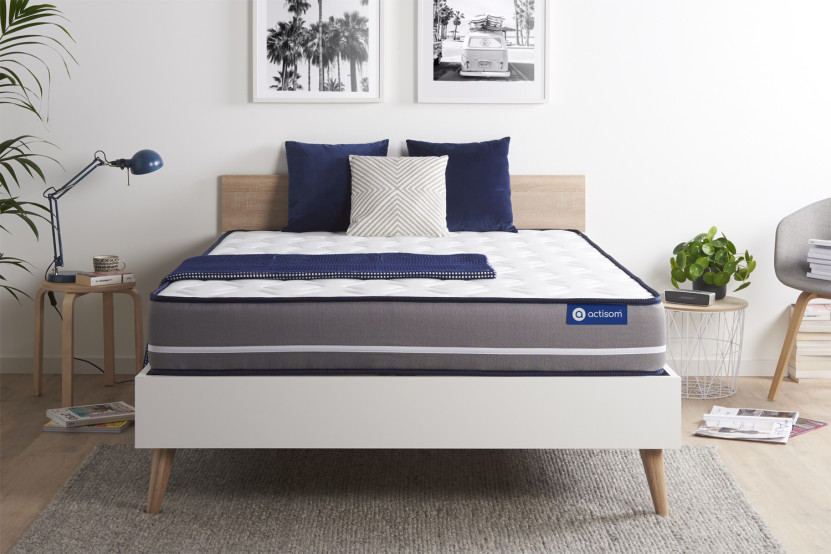 Matelas 200x200 cm Latex et mémoire de forme - Actilatex Pur