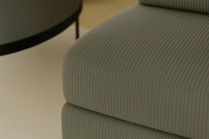 Fauteuil convertible et modulable - Velours côtelé Vert