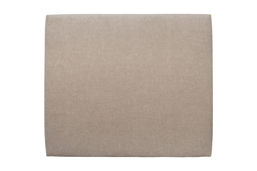 Tête de lit 160 cm Tapissée - Tissu Toile Natté Beige Brun