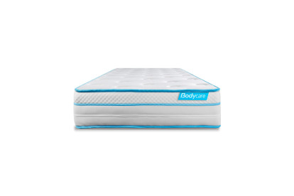 Ensemble Matelas Sommier 90x200 cm - Sommier Blanc (déjà monté) - Bodyzone+