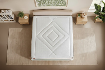 Ensemble Matelas Sommier 140x200 cm - Sommier Beige (en kit) - Le Paisible