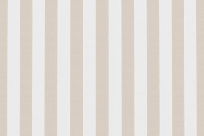 Canapé 2 places modulable - Tissu extérieur à rayures, blanc et beige