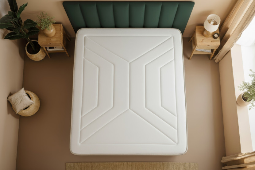 Matelas 140x190 cm Ressorts ensachés et Mémoire de forme - Le Tendre