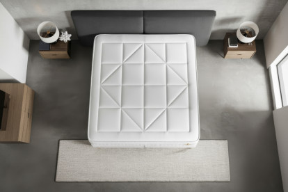 Matelas 90x200 cm Ressorts ensachés et Mémoire de forme - Vingt-Huit