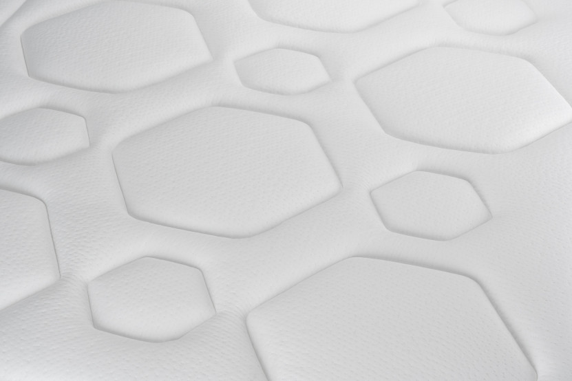 Pack lit complet 140x200 cm - Matelas + Sommier Gris (en kit) + 2 oreillers + Couette - Vital Ergo