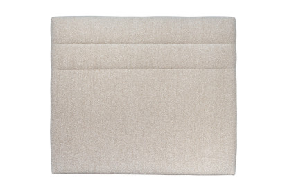 Tête de lit 150 cm Lignes - Tissu Bouclette Beige Clair