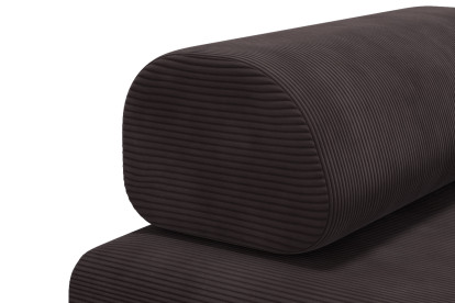 Fauteuil convertible et modulable - Velours côtelé Marron