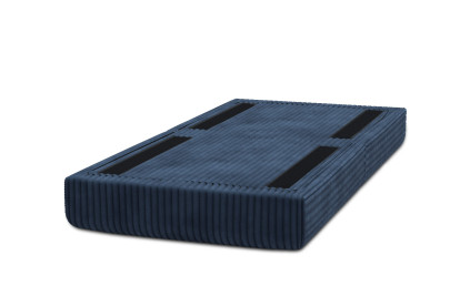 Pouf convertible et modulable - Velours côtelé XL Bleu